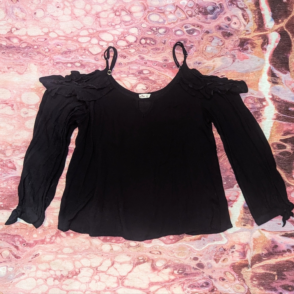 Hollister off the shoulder ruffle top